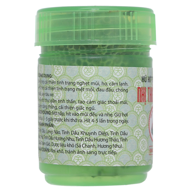 Hũ hít dược liệu Nhị Thiên Đường giúp thông mũi, giải cảm 5g - 4